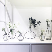 Retro Iron Line Table Flowers Vase